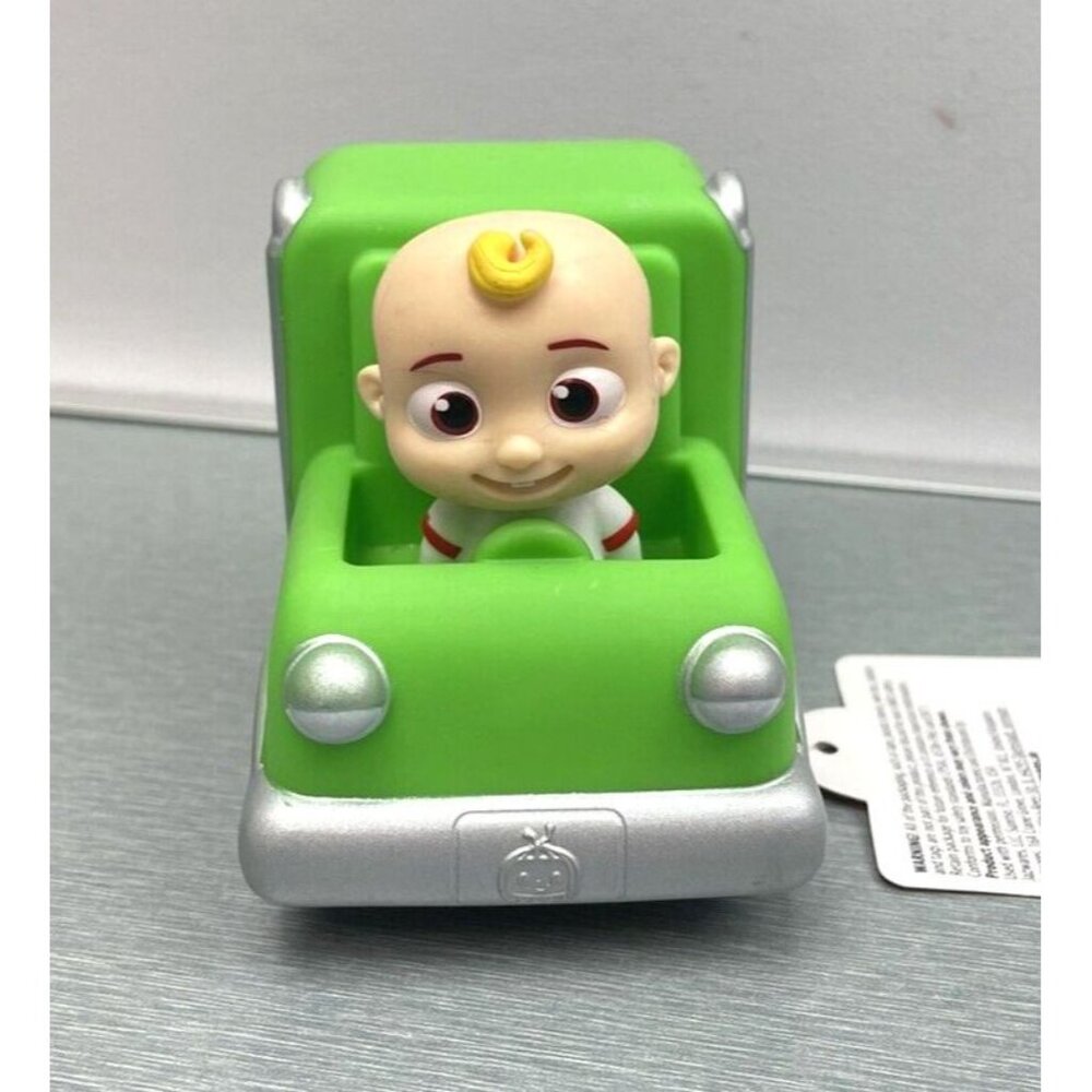 COCOMELON Green Trash Truck Vehicle Toy Truck Mini JJ Figure 3.5"